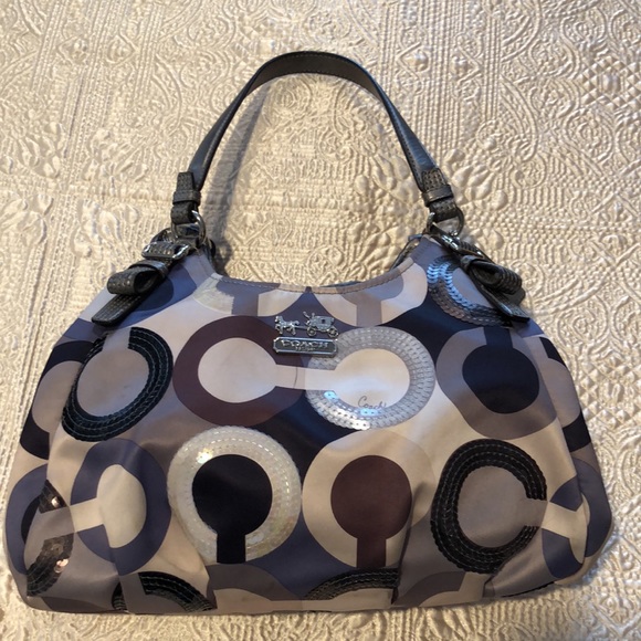 Authentic Coach Madison Graphic Op Art Bag